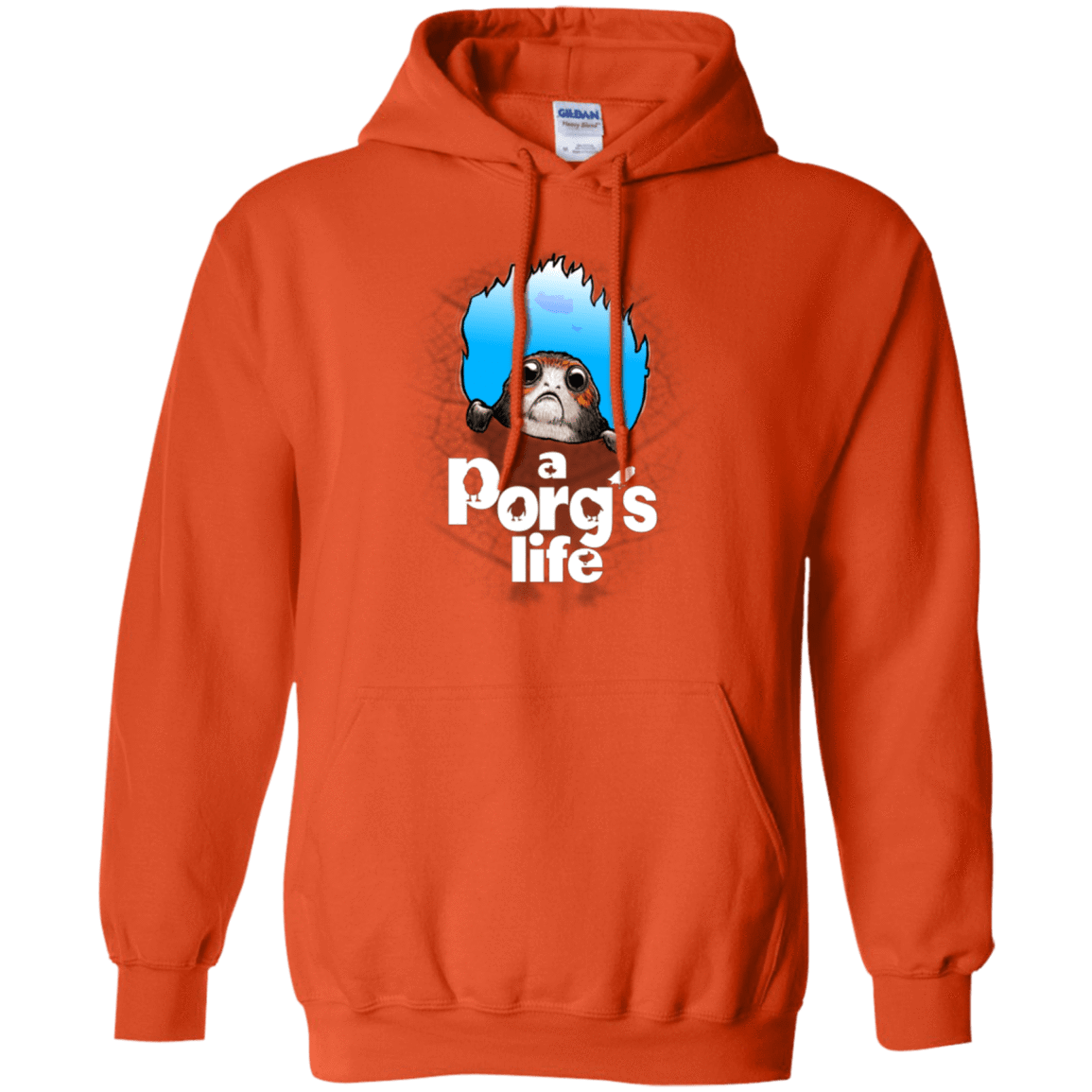 Sweatshirts Orange / Small A Porgs Life Pullover Hoodie