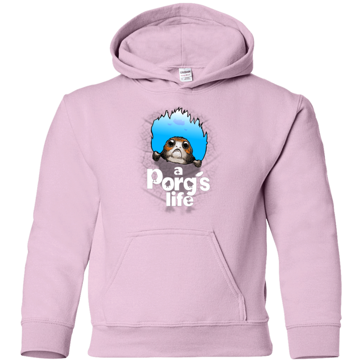 Sweatshirts Light Pink / YS A Porgs Life Youth Hoodie