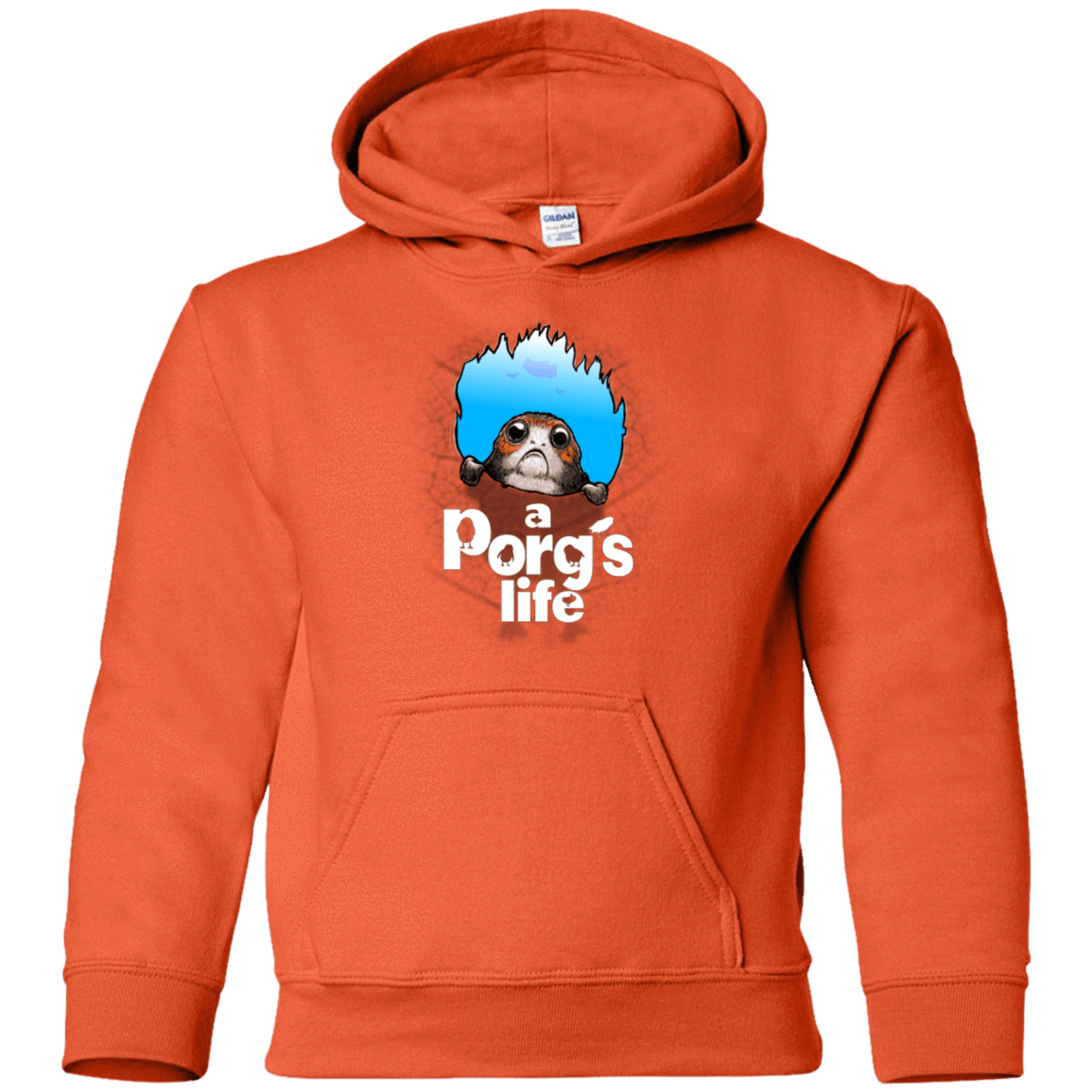 Sweatshirts Orange / YS A Porgs Life Youth Hoodie