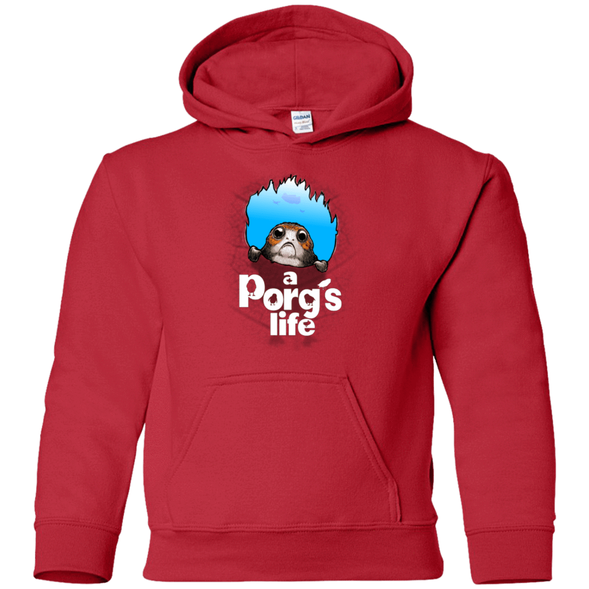 Sweatshirts Red / YS A Porgs Life Youth Hoodie