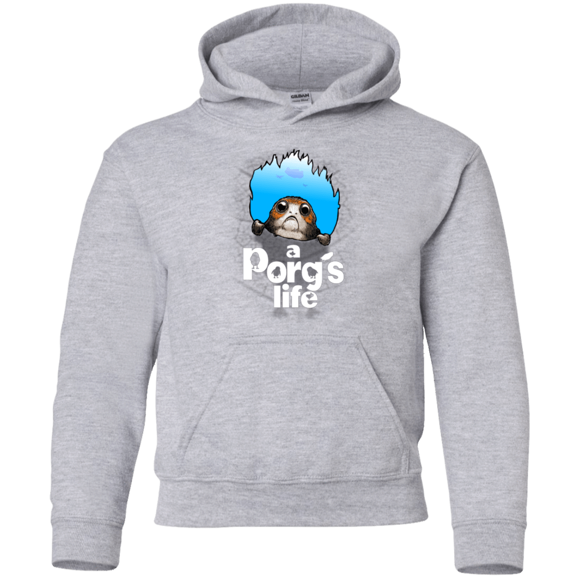 Sweatshirts Sport Grey / YS A Porgs Life Youth Hoodie
