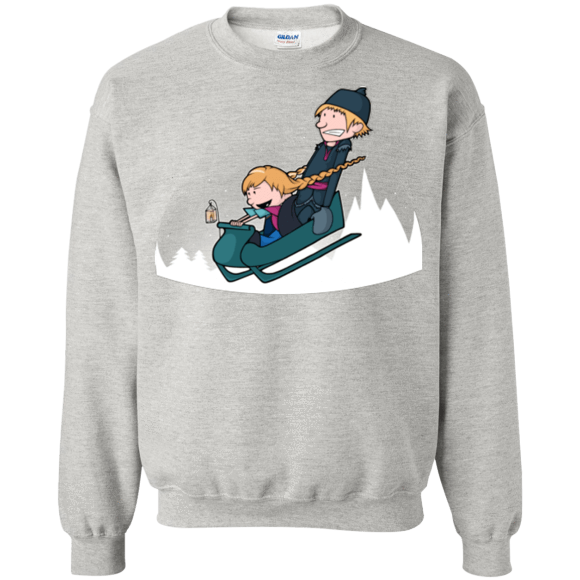 Sweatshirts Ash / Small A Snowy Ride Crewneck Sweatshirt