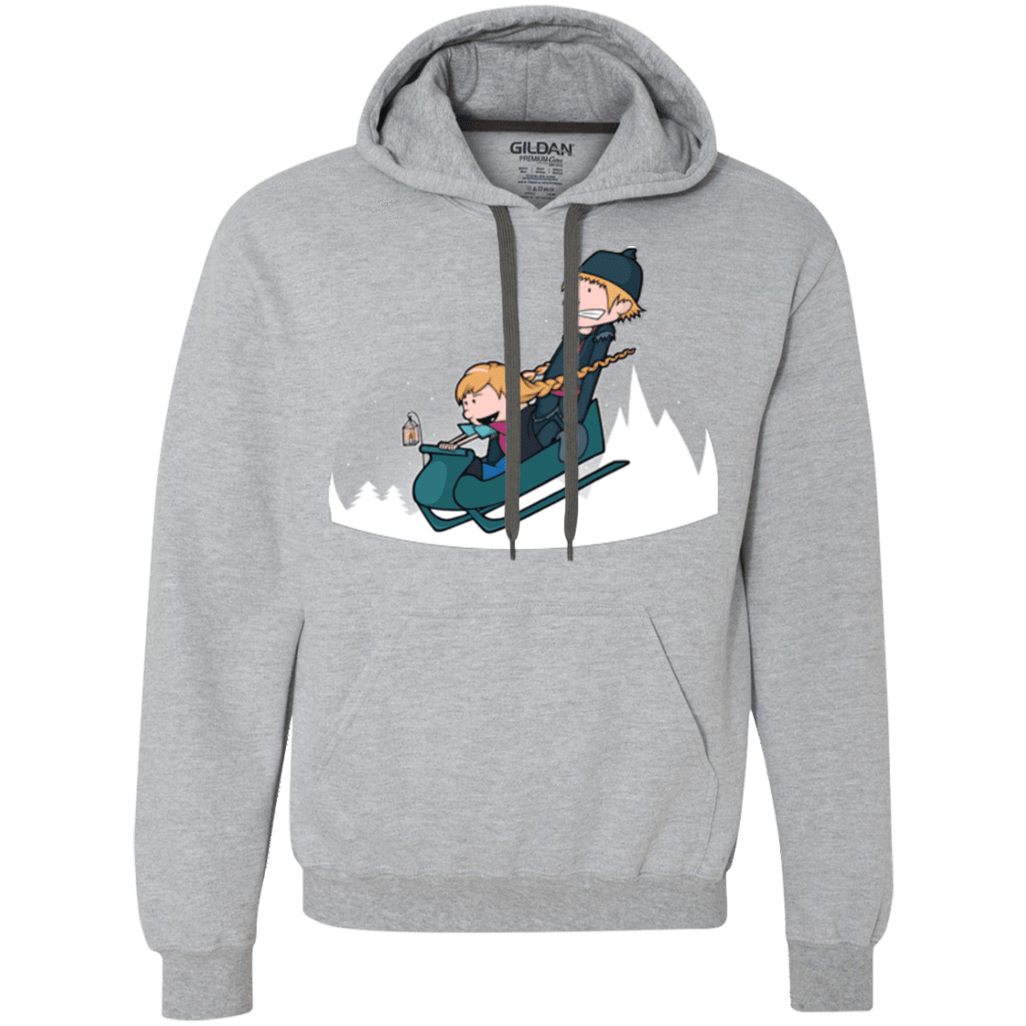 Sweatshirts Sport Grey / Small A Snowy Ride Premium Fleece Hoodie