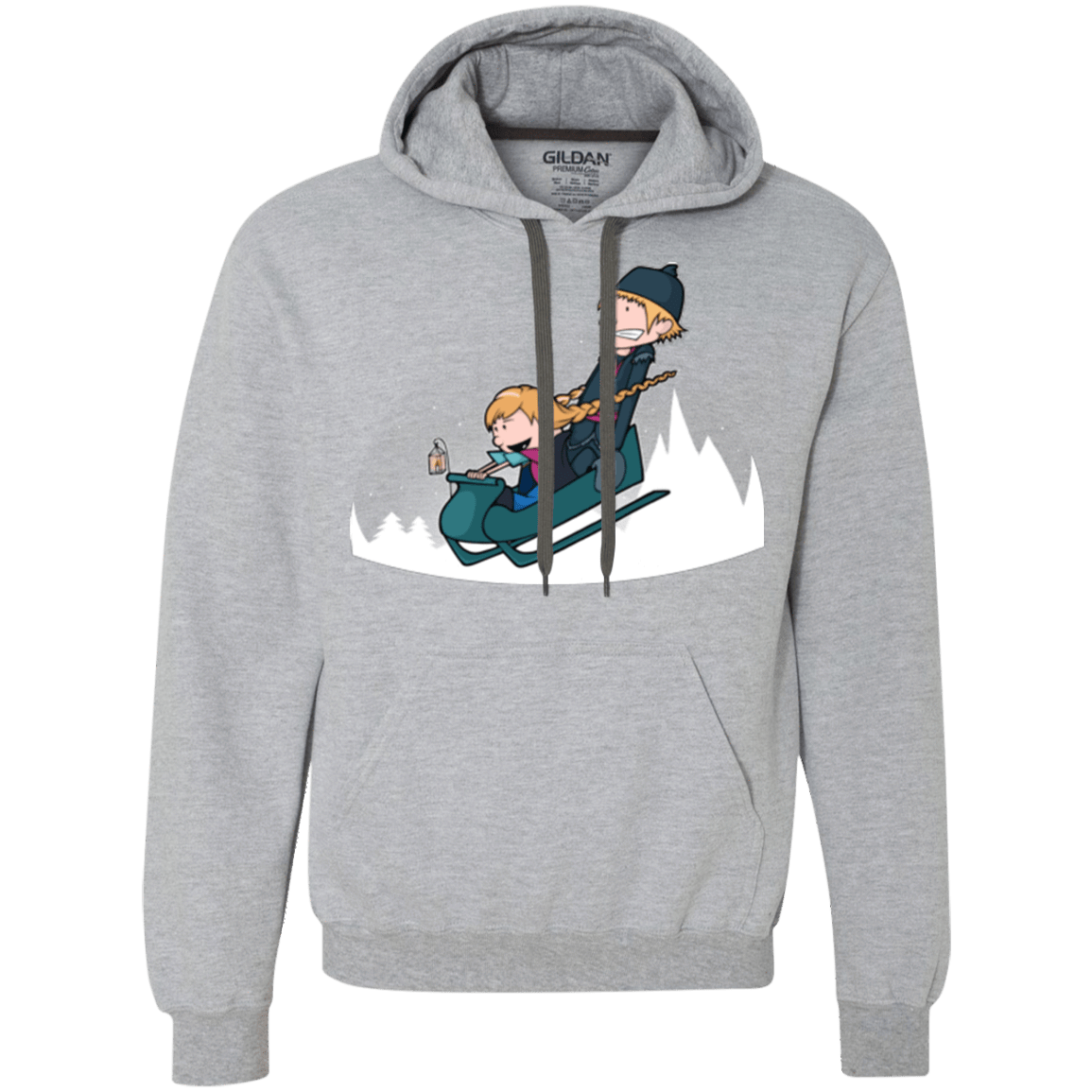 Sweatshirts Sport Grey / Small A Snowy Ride Premium Fleece Hoodie
