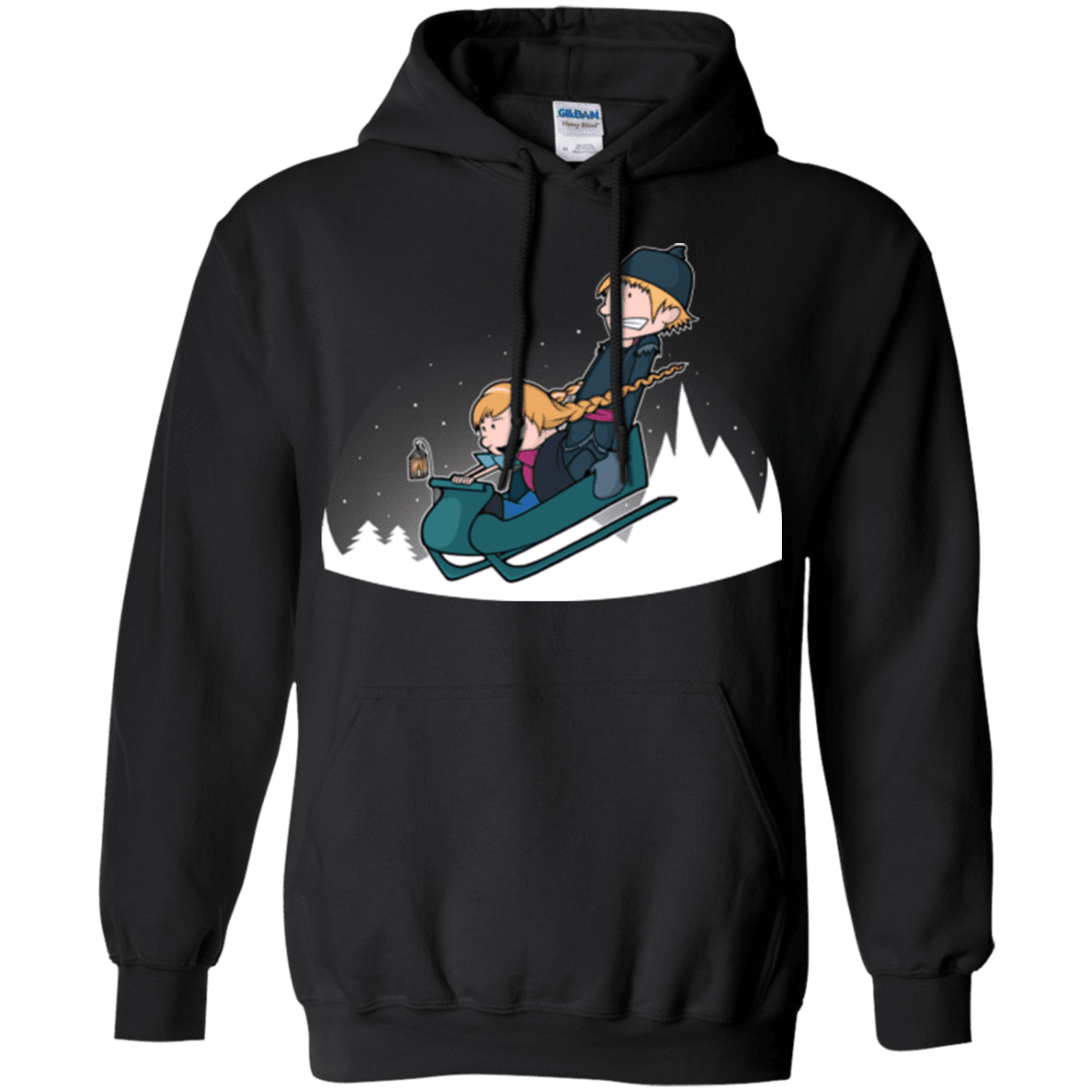 Sweatshirts Black / Small A Snowy Ride Pullover Hoodie
