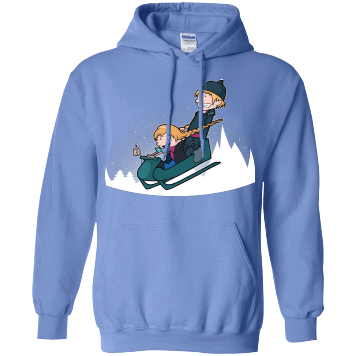 Sweatshirts Carolina Blue / Small A Snowy Ride Pullover Hoodie