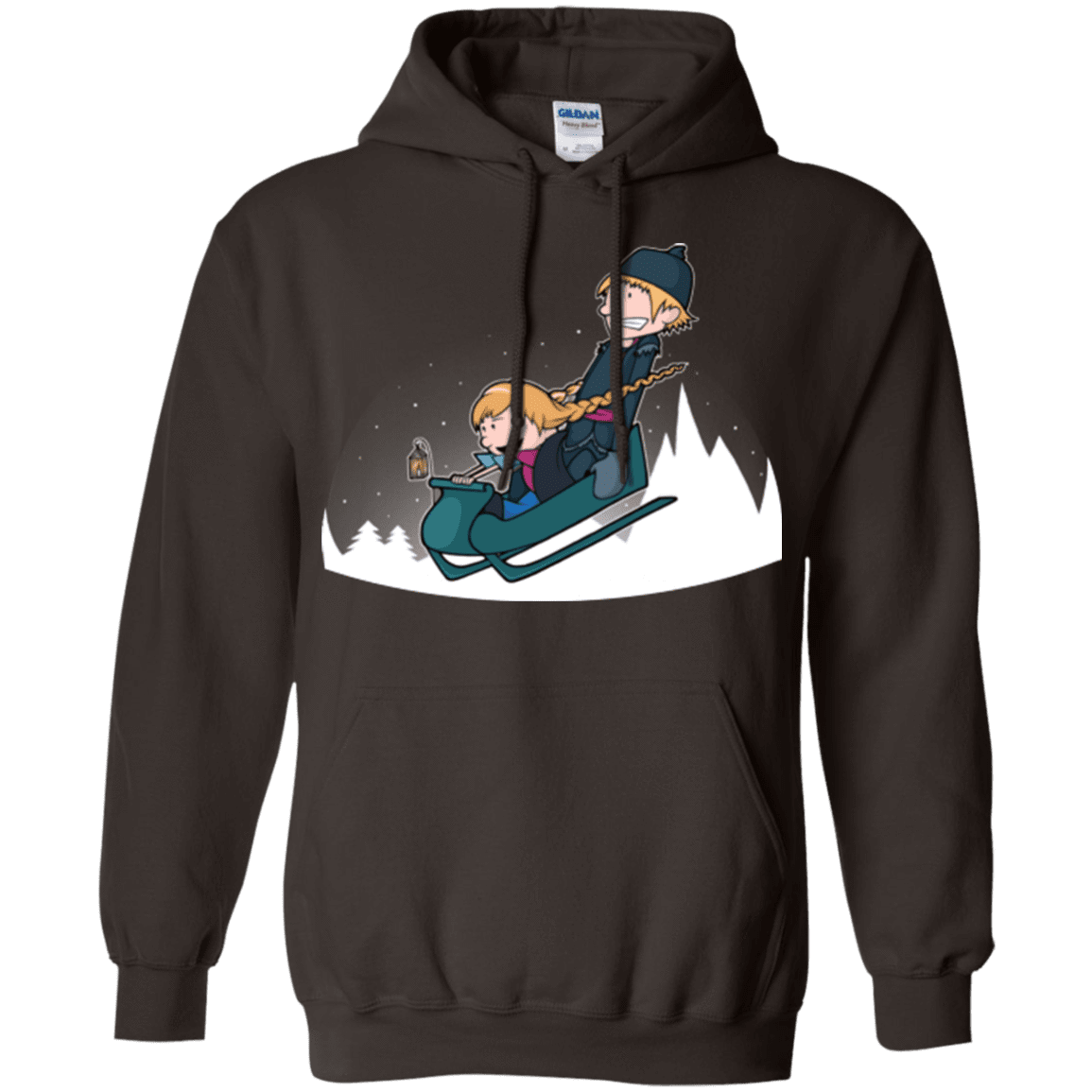 Sweatshirts Dark Chocolate / Small A Snowy Ride Pullover Hoodie