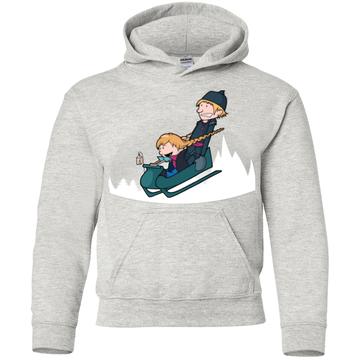 Sweatshirts Ash / YS A Snowy Ride Youth Hoodie