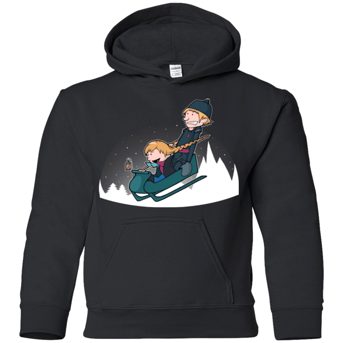 Sweatshirts Black / YS A Snowy Ride Youth Hoodie