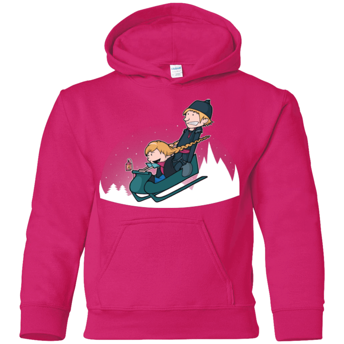 Sweatshirts Heliconia / YS A Snowy Ride Youth Hoodie