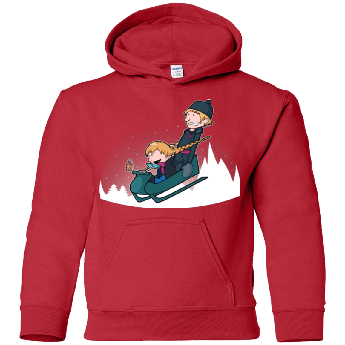 Sweatshirts Red / YS A Snowy Ride Youth Hoodie