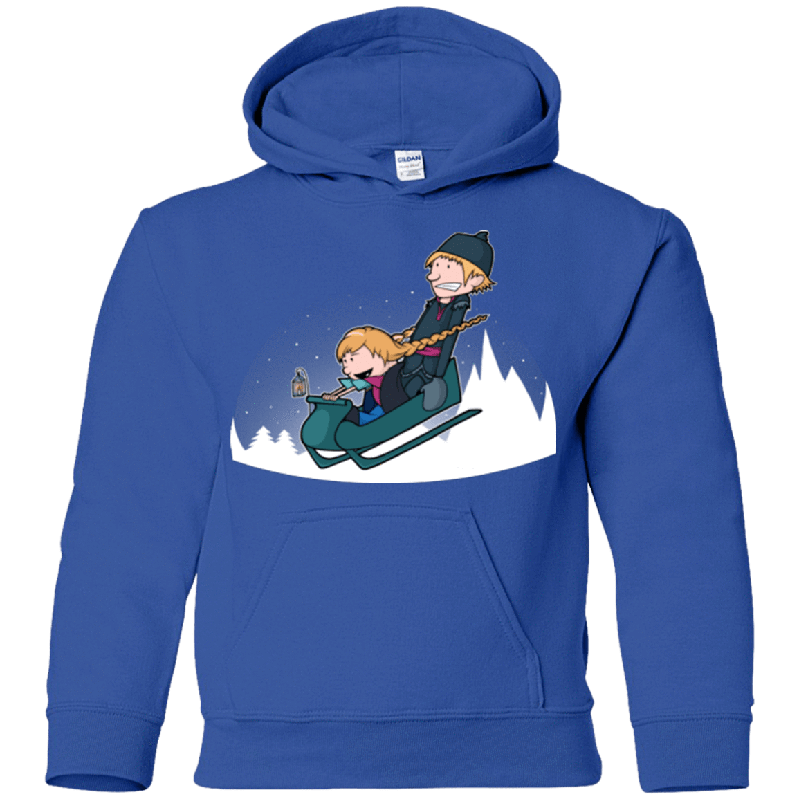 Sweatshirts Royal / YS A Snowy Ride Youth Hoodie