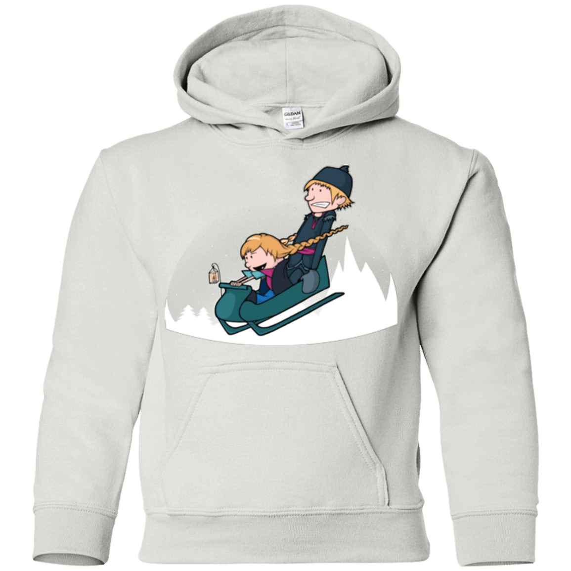 Sweatshirts White / YS A Snowy Ride Youth Hoodie