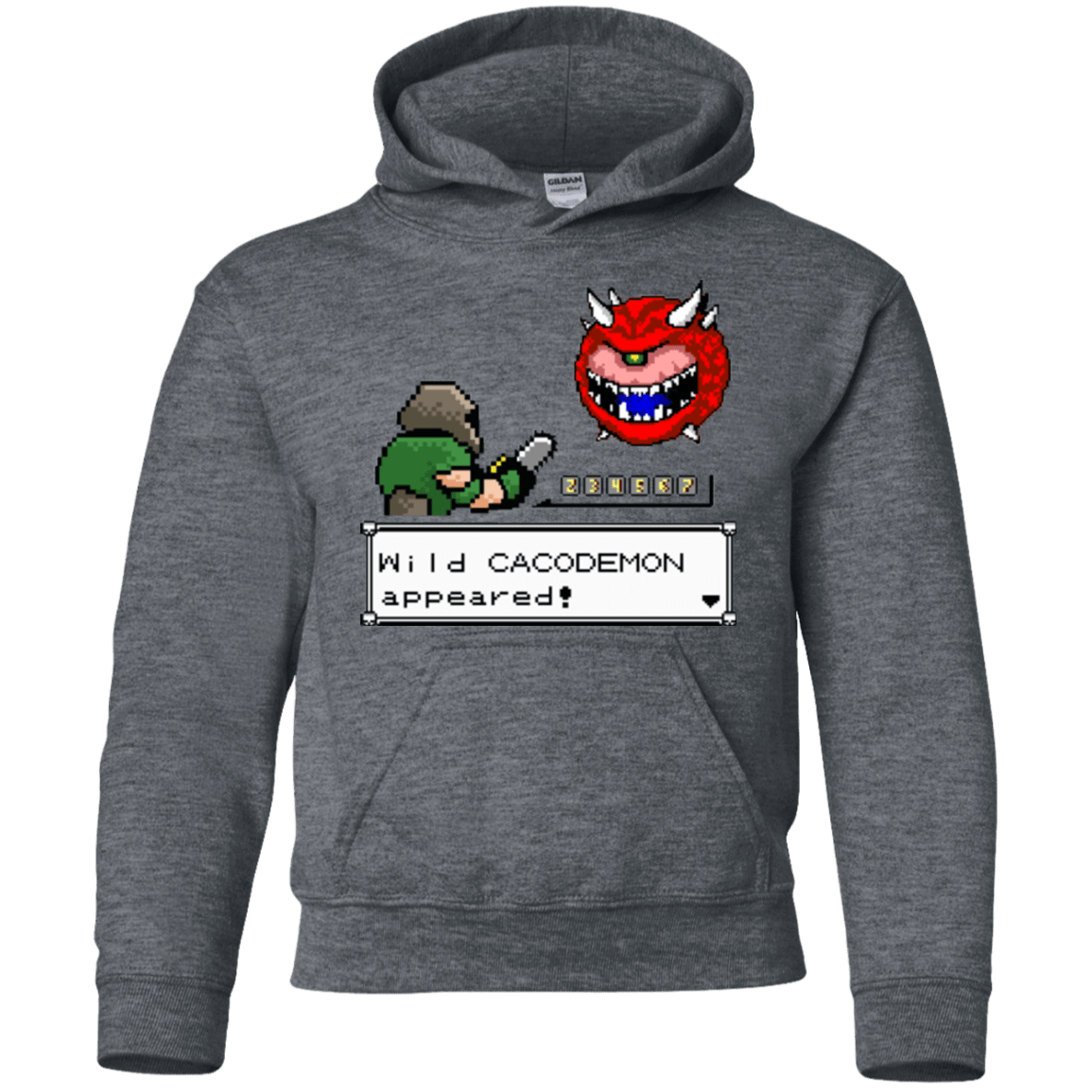 Sweatshirts Dark Heather / YS A Wild Cacodemon Youth Hoodie