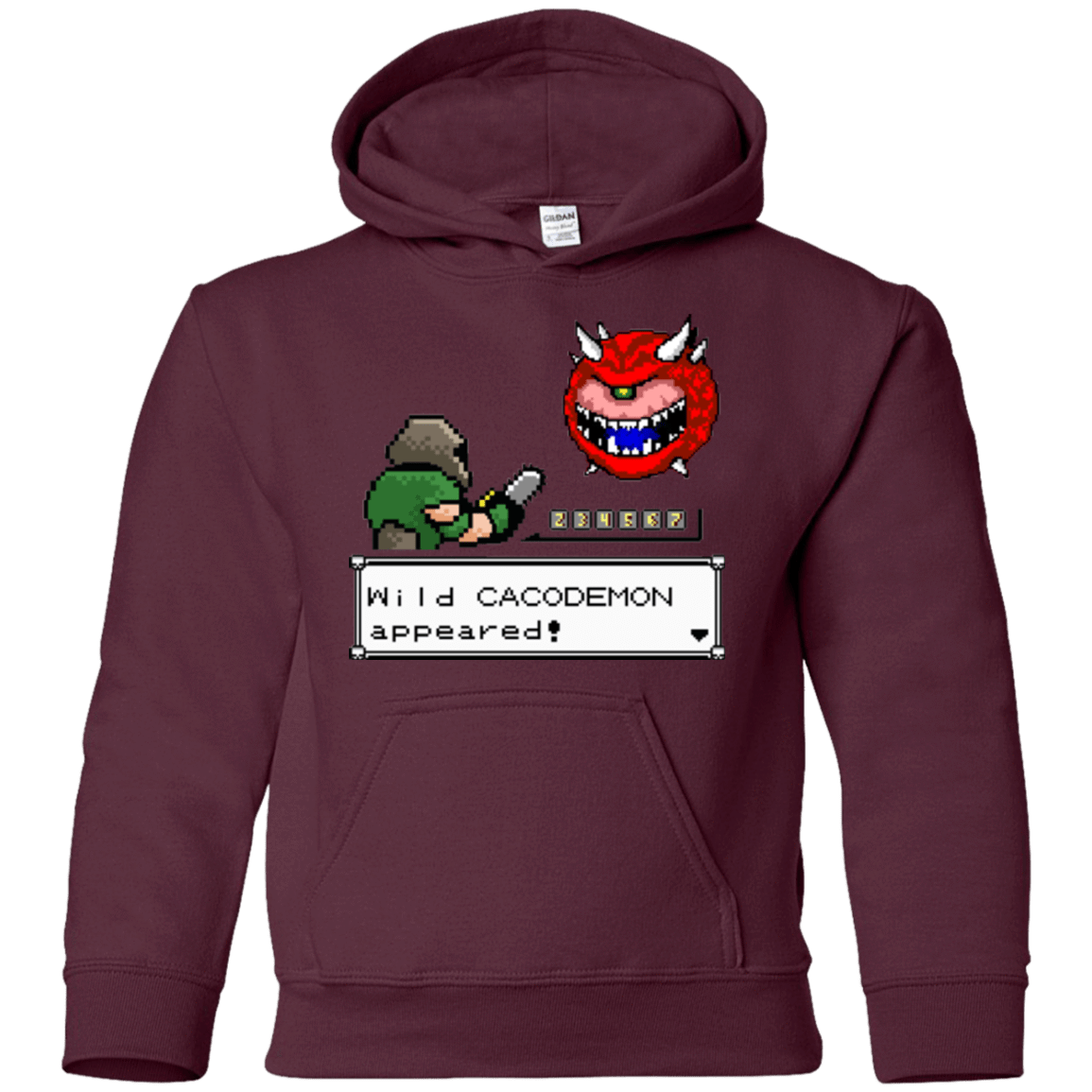 Sweatshirts Maroon / YS A Wild Cacodemon Youth Hoodie