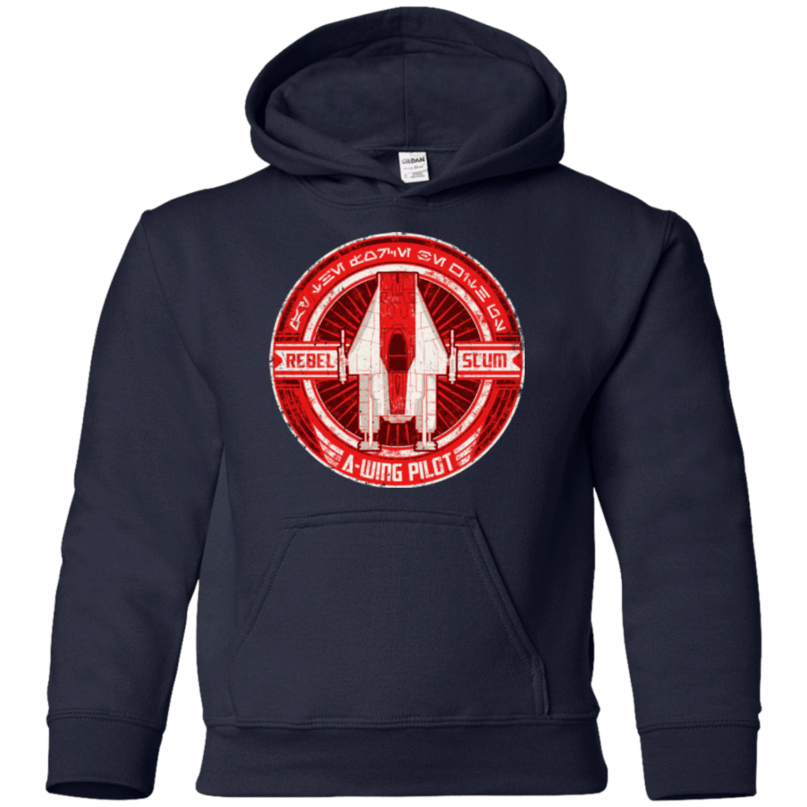 Sweatshirts Navy / YS A-Wing Youth Hoodie