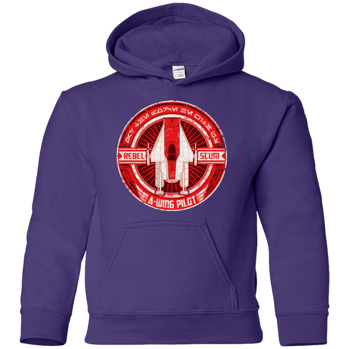 Sweatshirts Purple / YS A-Wing Youth Hoodie