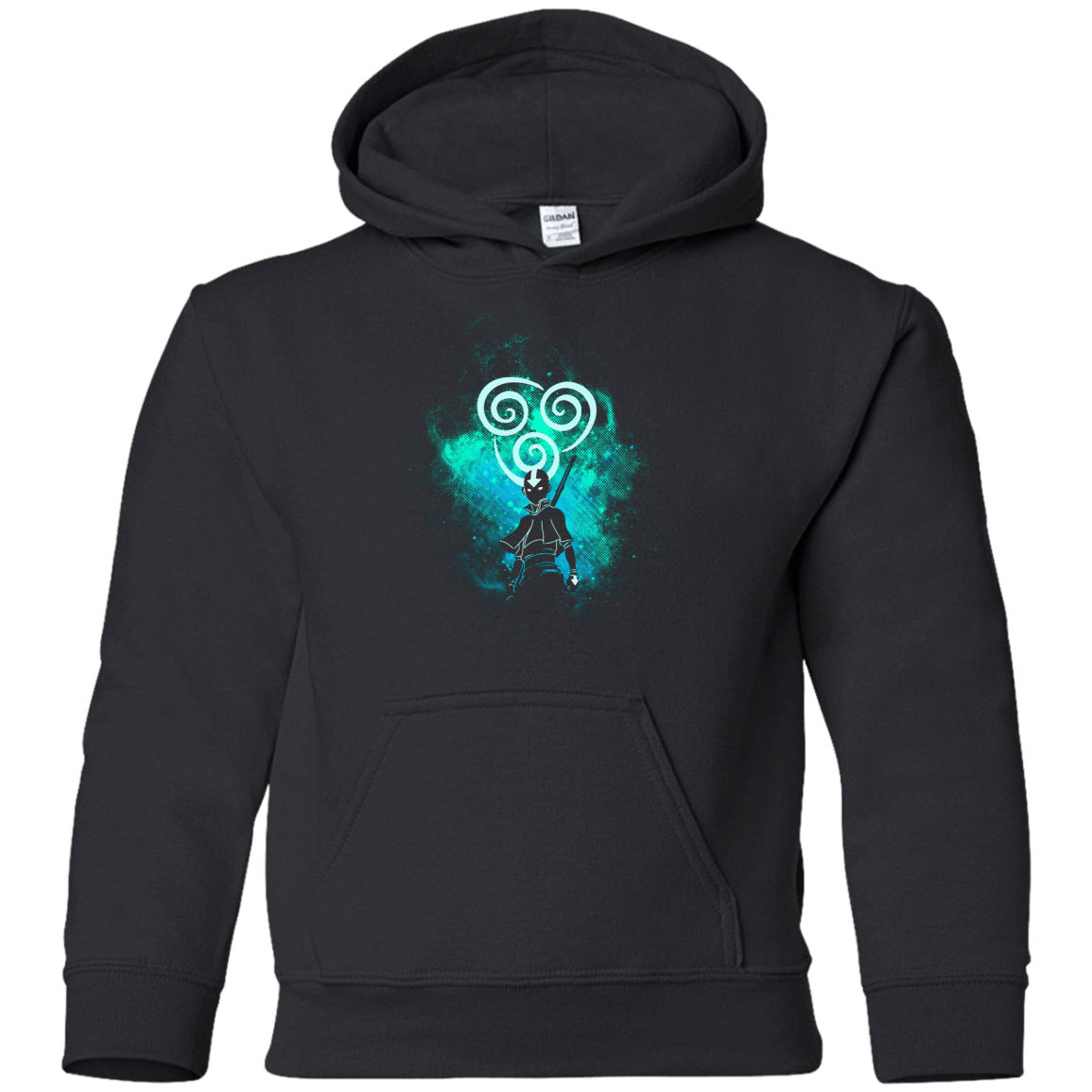 Sweatshirts Black / YS Aang Art Youth Hoodie