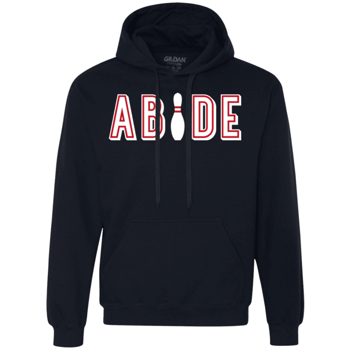 Sweatshirts Navy / Small Abide The Dude Big Lebowski Premium Fleece Hoodie