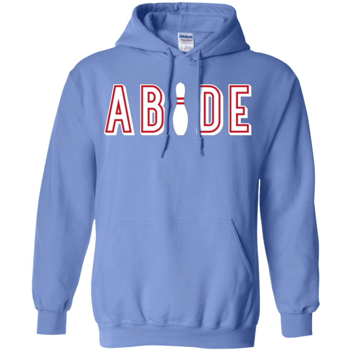 Sweatshirts Carolina Blue / Small Abide The Dude Big Lebowski Pullover Hoodie
