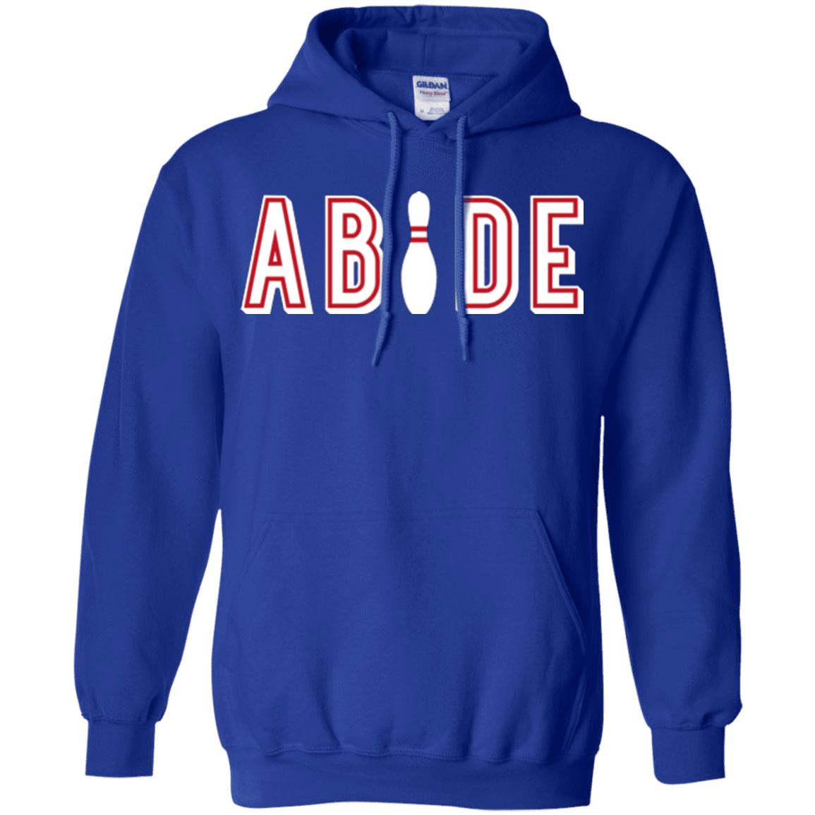 Sweatshirts Royal / Small Abide The Dude Big Lebowski Pullover Hoodie