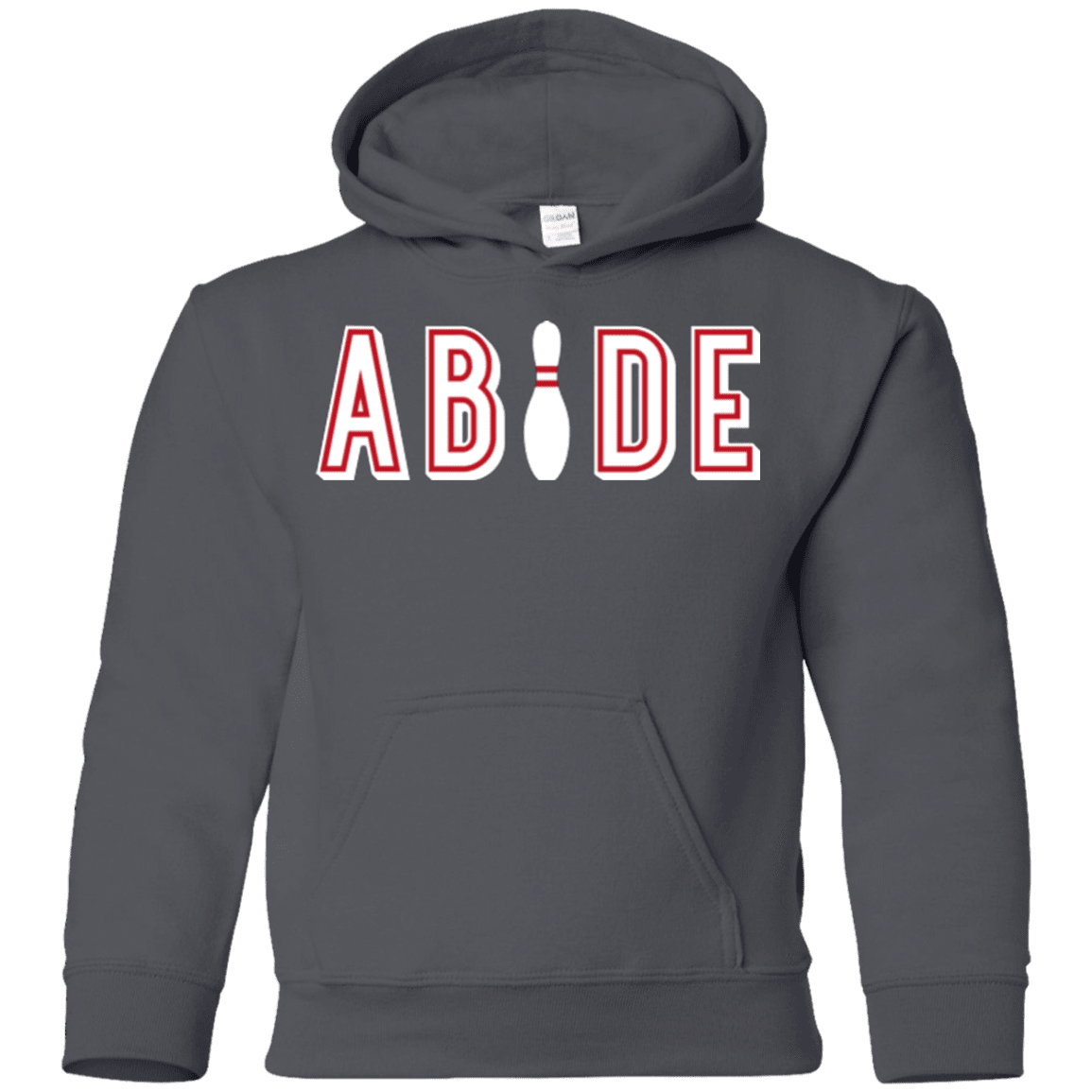 Sweatshirts Charcoal / YS Abide The Dude Big Lebowski Youth Hoodie