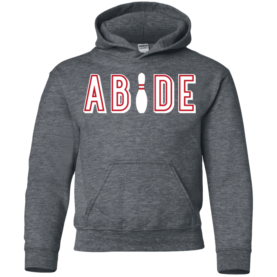 Sweatshirts Dark Heather / YS Abide The Dude Big Lebowski Youth Hoodie