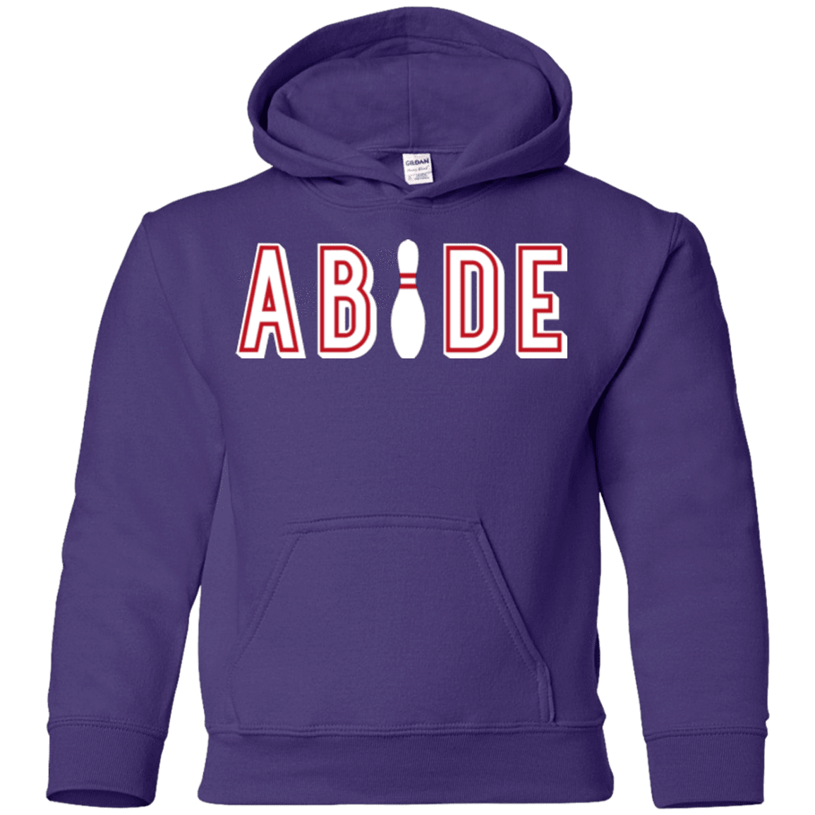 Sweatshirts Purple / YS Abide The Dude Big Lebowski Youth Hoodie