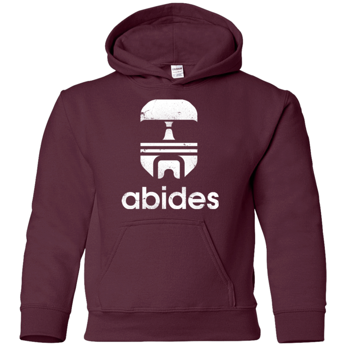 Sweatshirts Maroon / YS Abides Youth Hoodie