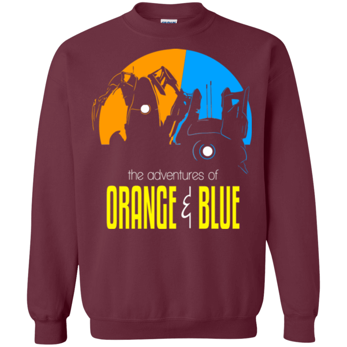 Sweatshirts Maroon / S Adventure Orange and Blue Crewneck Sweatshirt