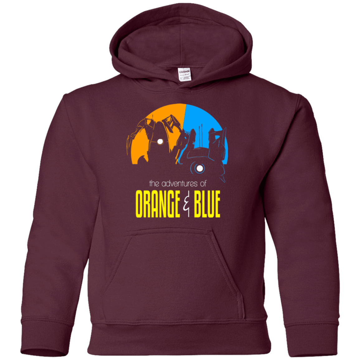 Sweatshirts Maroon / YS Adventure Orange and Blue Youth Hoodie