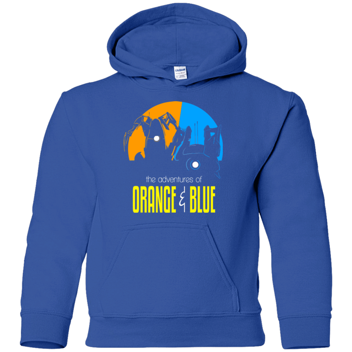 Sweatshirts Royal / YS Adventure Orange and Blue Youth Hoodie