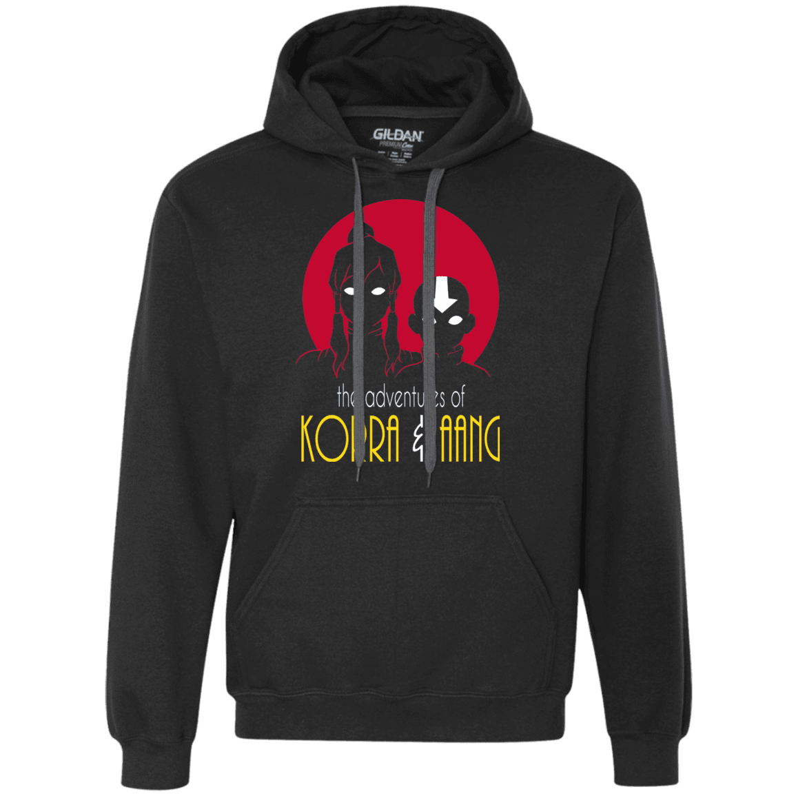 Sweatshirts Black / S Adventures of Korra & Aang Premium Fleece Hoodie