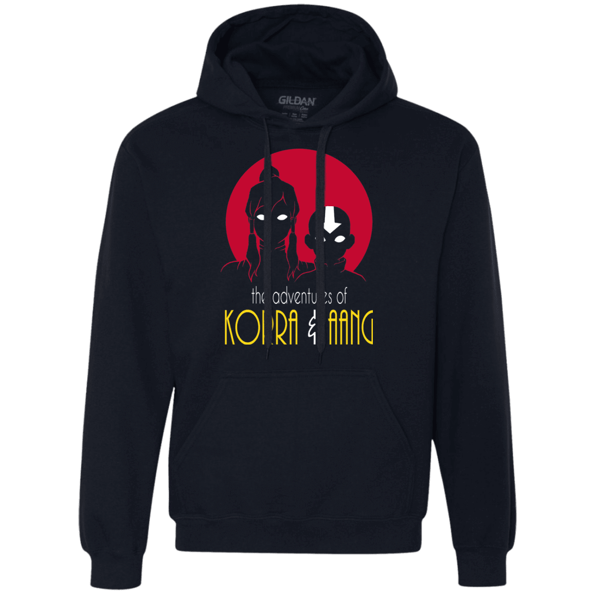 Sweatshirts Navy / S Adventures of Korra & Aang Premium Fleece Hoodie