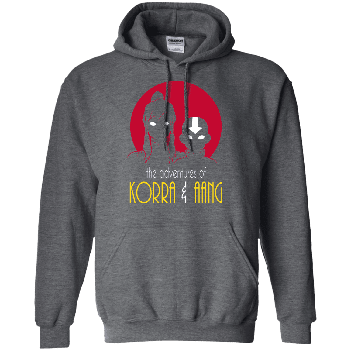 Sweatshirts Dark Heather / S Adventures of Korra & Aang Pullover Hoodie