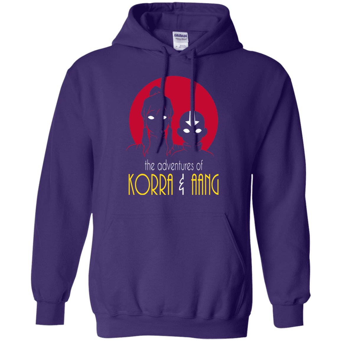 Sweatshirts Purple / S Adventures of Korra & Aang Pullover Hoodie