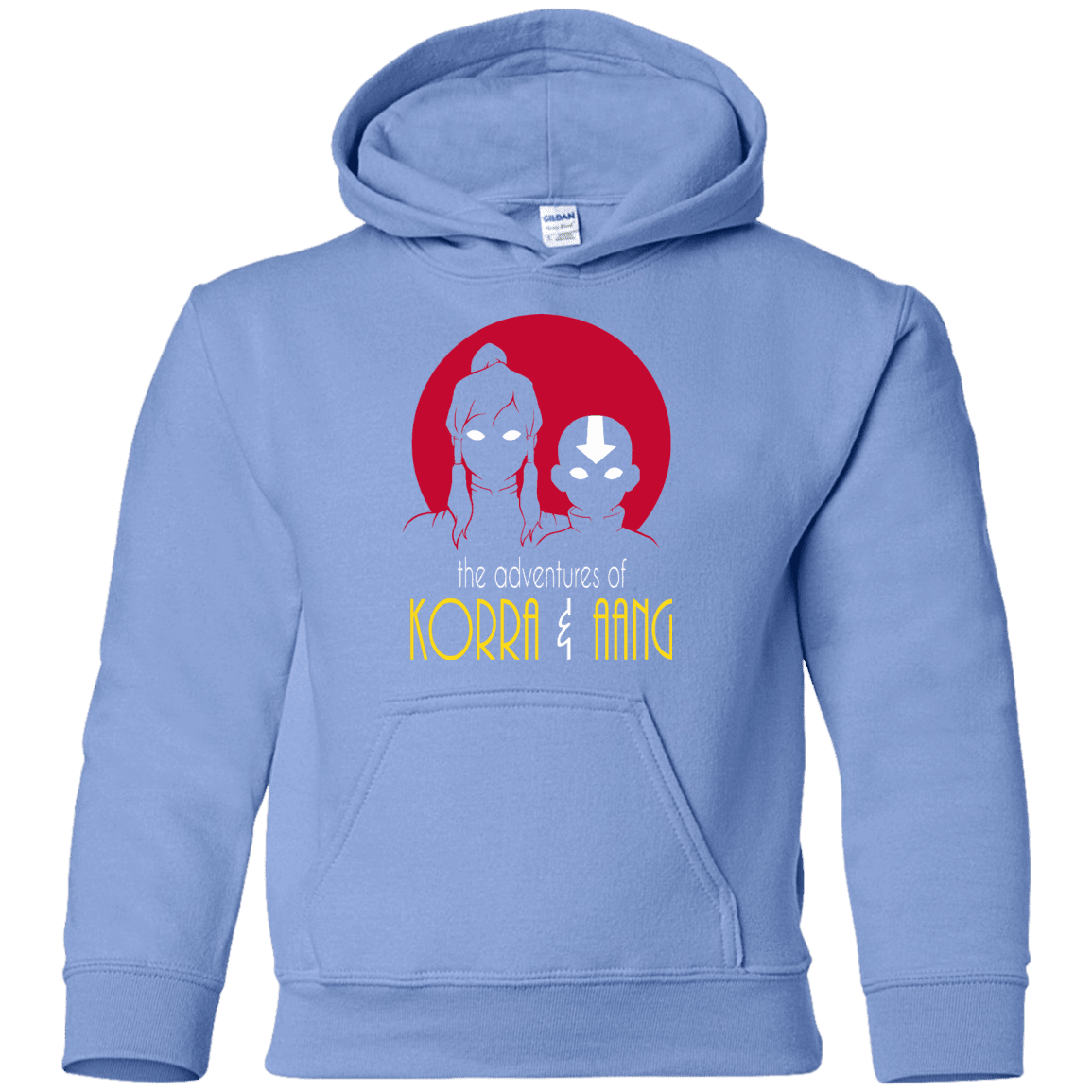 Sweatshirts Carolina Blue / YS Adventures of Korra & Aang Youth Hoodie
