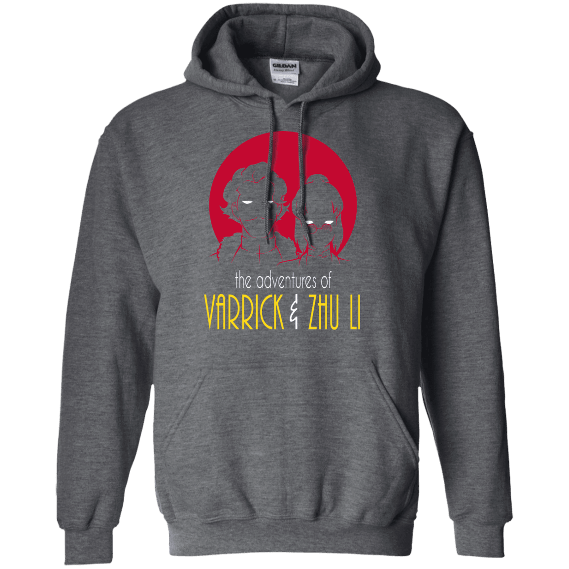 Sweatshirts Dark Heather / S Adventures of Varrick & Zhu Li Pullover Hoodie