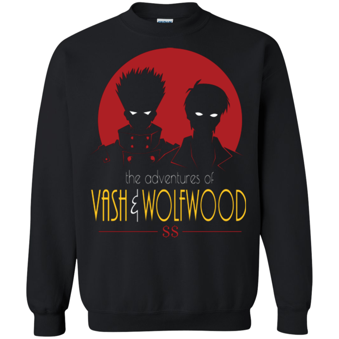 Sweatshirts Black / Small Adventures of Vash & Wolfwood Crewneck Sweatshirt