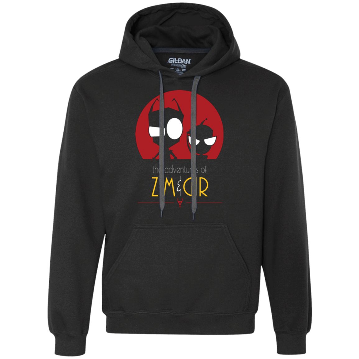 Sweatshirts Black / Small ADVENTURES OF ZIM & GIR Premium Fleece Hoodie