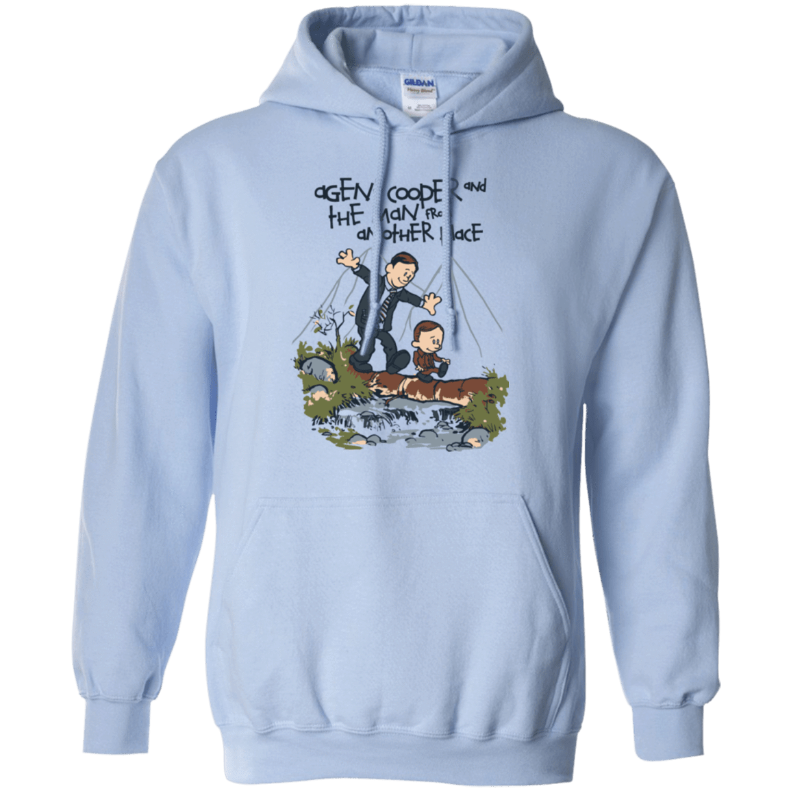 Sweatshirts Light Blue / Small Agent Cooper and Pullover Hoodie