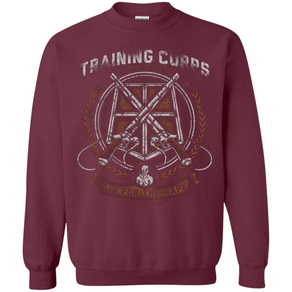 Sweatshirts Maroon / Small Aim for the Nape Crewneck Sweatshirt