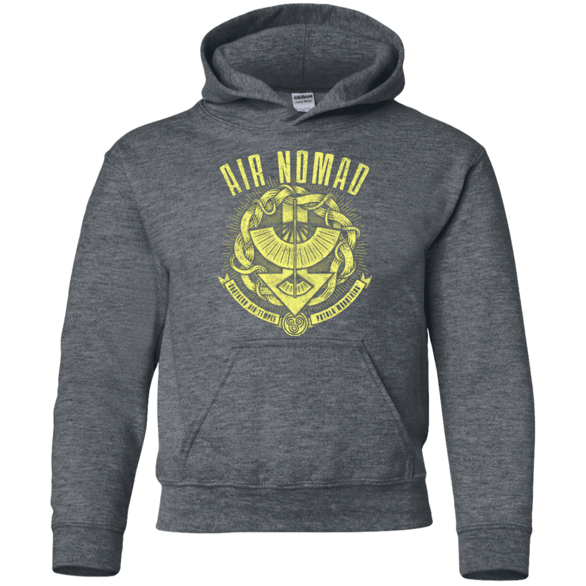 Sweatshirts Dark Heather / YS Air is Peaceful Youth Hoodie