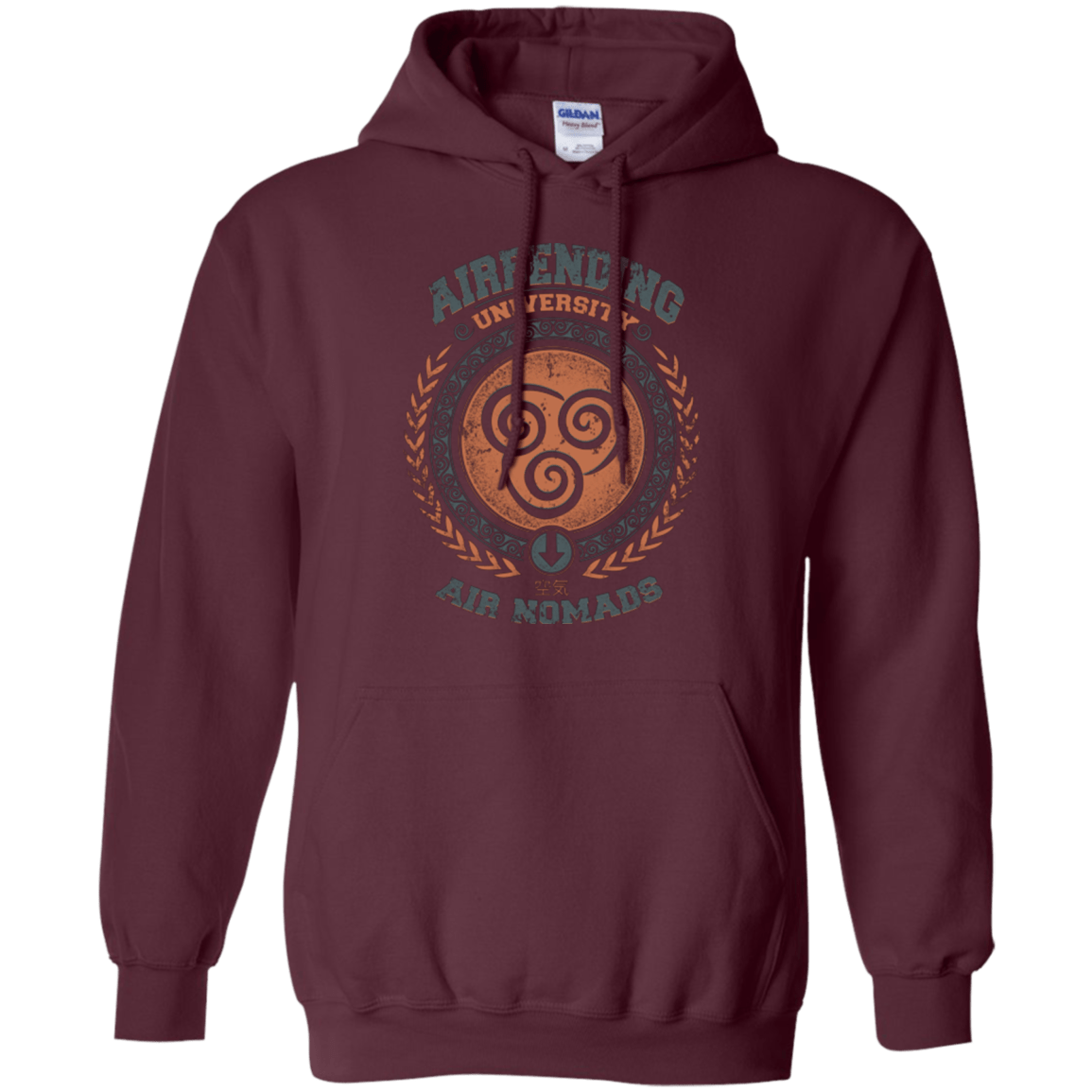 Sweatshirts Maroon / Small Airbending University Pullover Hoodie