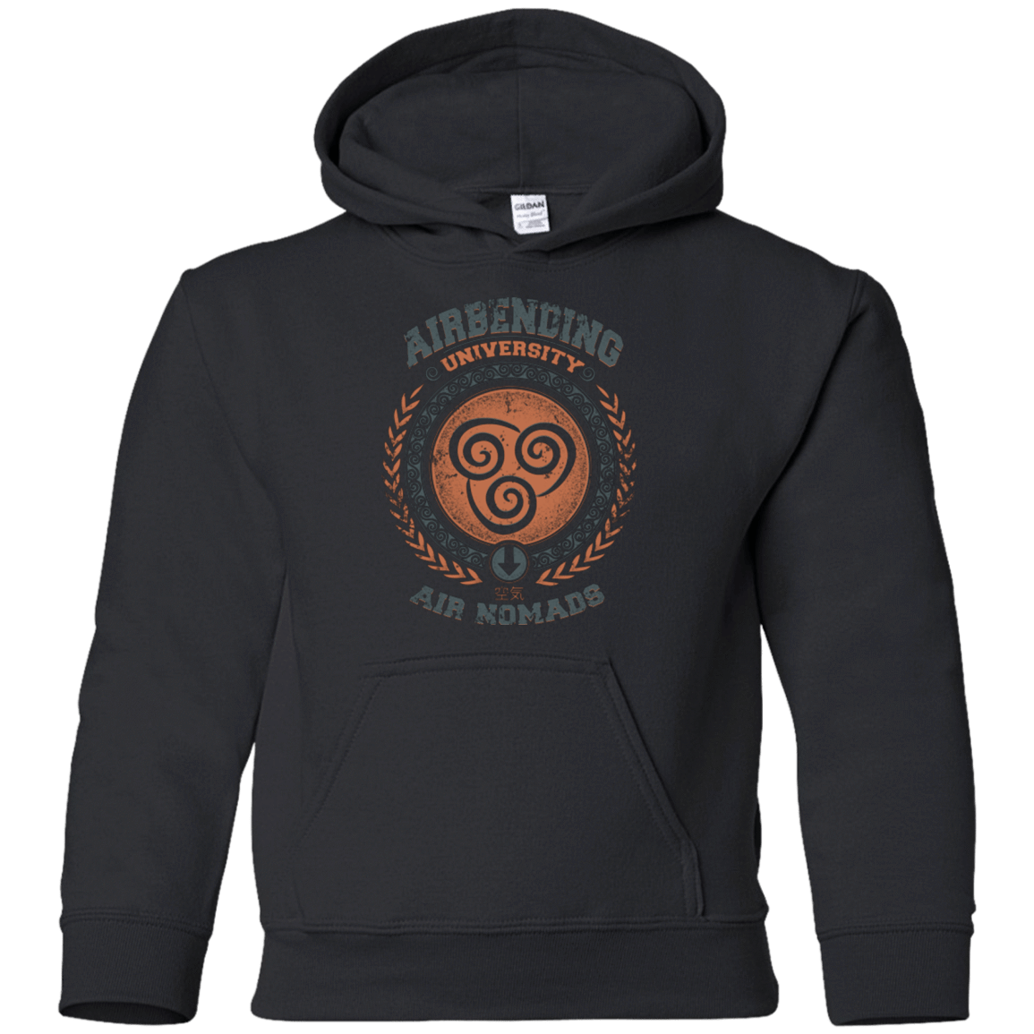 Sweatshirts Black / YS Airbending University Youth Hoodie