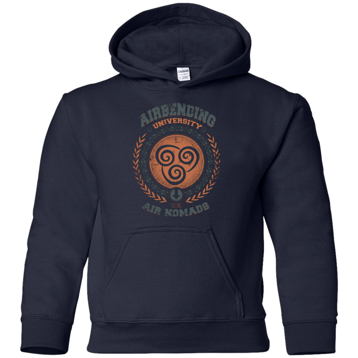 Sweatshirts Navy / YS Airbending University Youth Hoodie