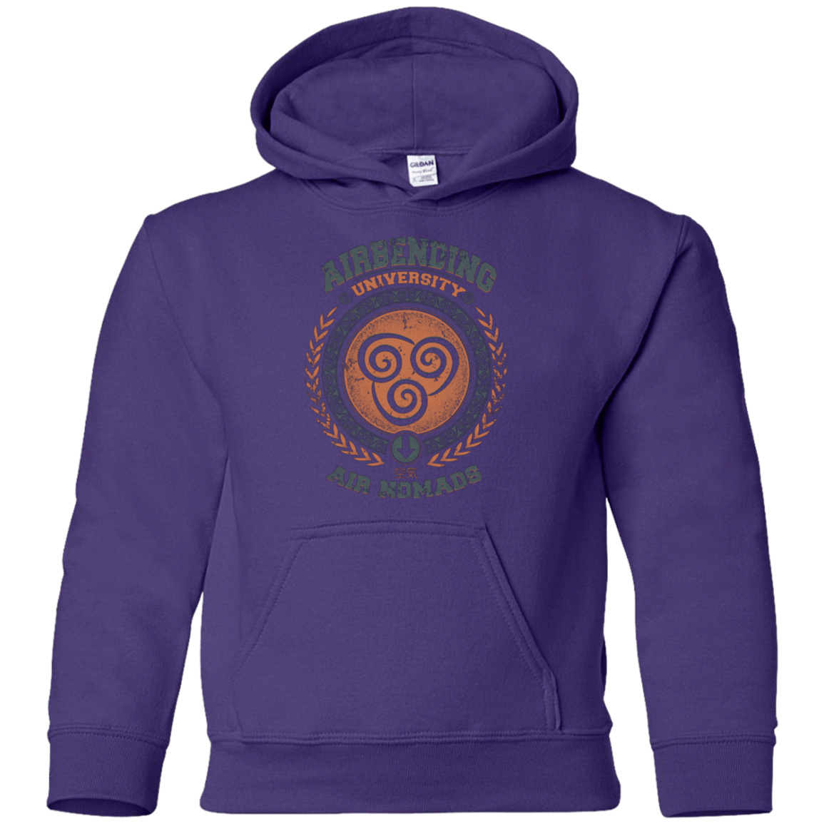 Sweatshirts Purple / YS Airbending University Youth Hoodie