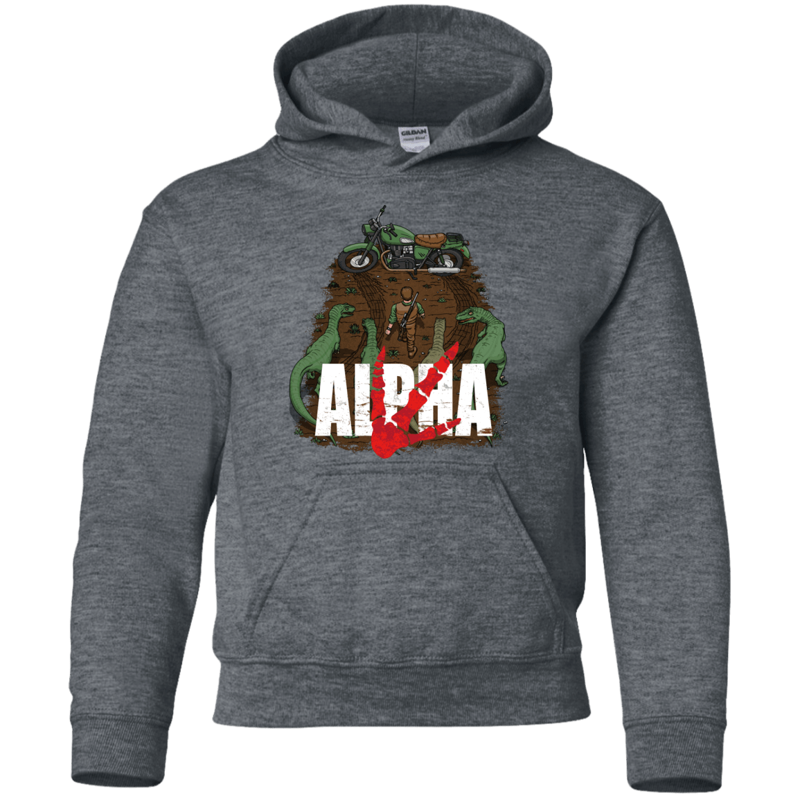 Sweatshirts Dark Heather / YS Akira Park Youth Hoodie