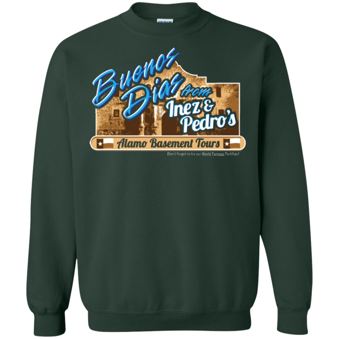 Sweatshirts Forest Green / Small Alamo Basement Crewneck Sweatshirt