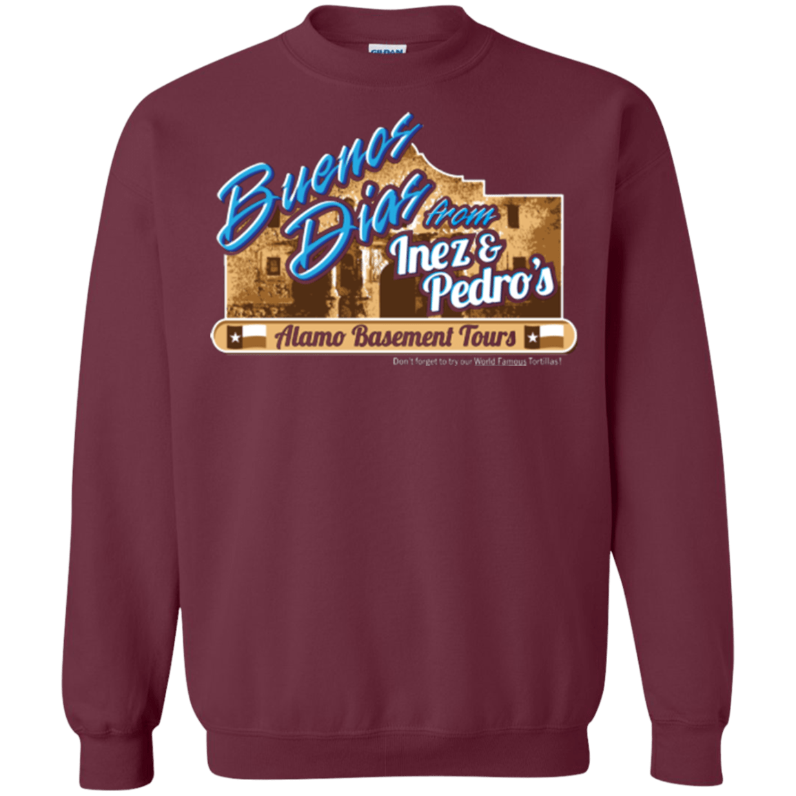 Sweatshirts Maroon / Small Alamo Basement Crewneck Sweatshirt